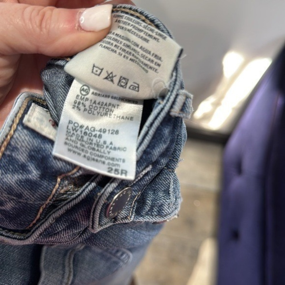 AG Jeans for Anthropologie High Rise Button‎ Fly Cropped Jeans - Picture 6 of 7